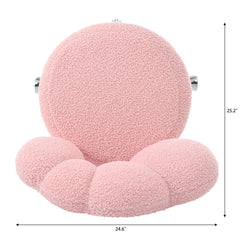 Bellemave® 360° Swivel Height Adjustable Teddy Fabric Swivel Chair - Bellemave