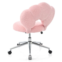 Bellemave® 360° Swivel Height Adjustable Teddy Fabric Swivel Chair - Bellemave