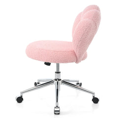 Bellemave® 360° Swivel Height Adjustable Teddy Fabric Swivel Chair - Bellemave