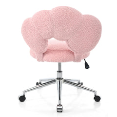 Bellemave® 360° Swivel Height Adjustable Teddy Fabric Swivel Chair - Bellemave