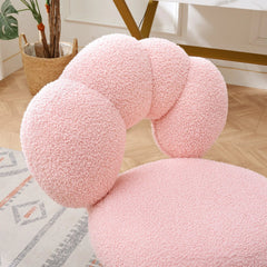 Bellemave® 360° Swivel Height Adjustable Teddy Fabric Swivel Chair - Bellemave