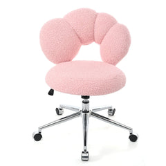 Bellemave® 360° Swivel Height Adjustable Teddy Fabric Swivel Chair - Bellemave