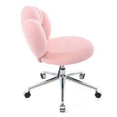 Bellemave® 360° Swivel Height Adjustable Teddy Fabric Swivel Chair - Bellemave