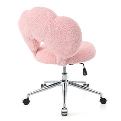 Bellemave® 360° Swivel Height Adjustable Teddy Fabric Swivel Chair - Bellemave