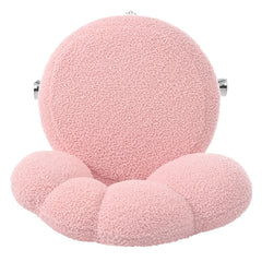 Bellemave® 360° Swivel Height Adjustable Teddy Fabric Swivel Chair - Bellemave