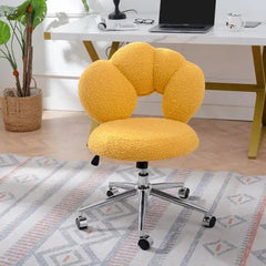Bellemave® 360° Swivel Height Adjustable Teddy Fabric Swivel Chair - Bellemave