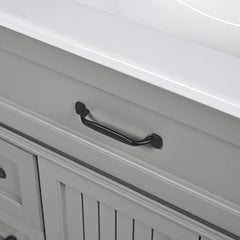 Bellemave® 36in Vintage Style Bathroom Vanity Cabinet with Sink, Storage Drawers & Cabinet, Small Single Bath Storage Vanity Sink Set - Bellemave