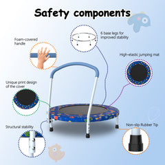 Bellemave® 36inch Mini Trampoline for Kids Ages 1 - 6 Indoor Outdoor Trampoline with Handle - Bellemave