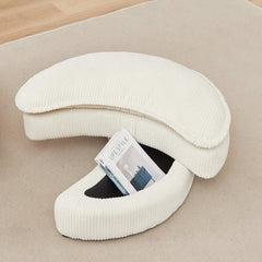 Bellemave® 38" Oversized Swivel Chair with Moon Storage Ottoman and 4 Pillows - Bellemave