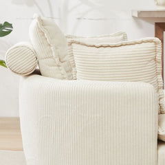 Bellemave® 38" Oversized Swivel Chair with Moon Storage Ottoman and 4 Pillows - Bellemave