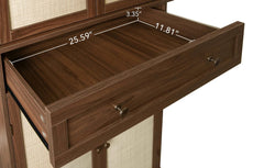 Bellemave® 4 Door Cabinet with 1 Drawer, with 4 Adjustable Inner Shelves - Bellemave