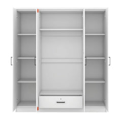 Bellemave® 4 - Door Mirror Wardrobe with Shelves - Bellemave
