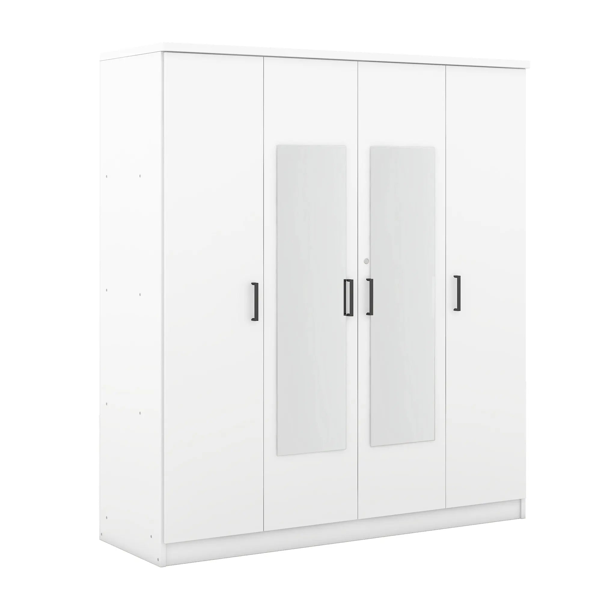 Bellemave® 4 - Door Mirror Wardrobe with Shelves - Bellemave