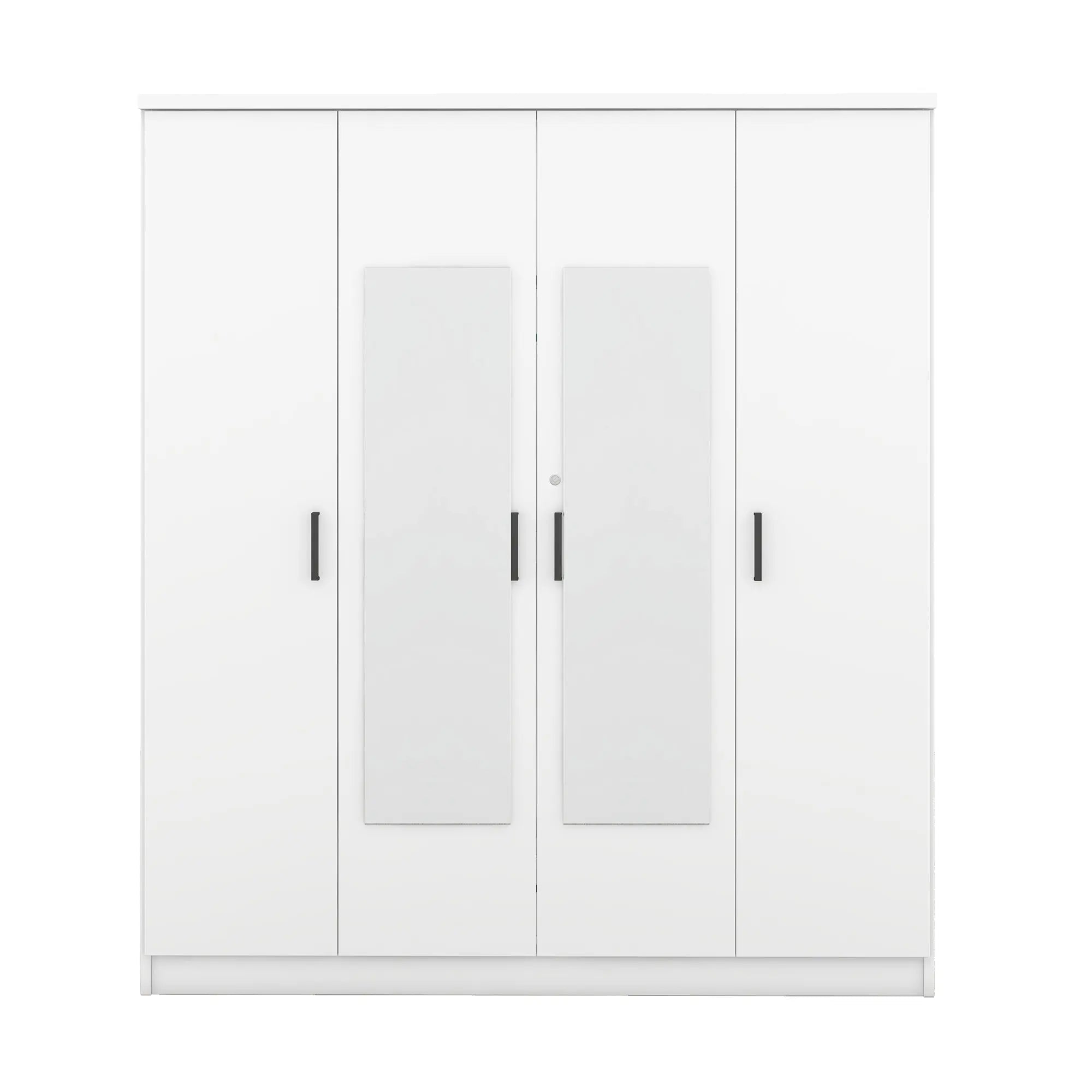 Bellemave® 4 - Door Mirror Wardrobe with Shelves - Bellemave