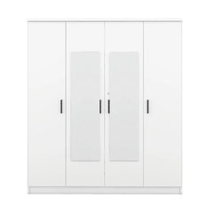Bellemave® 4 - Door Mirror Wardrobe with Shelves - Bellemave