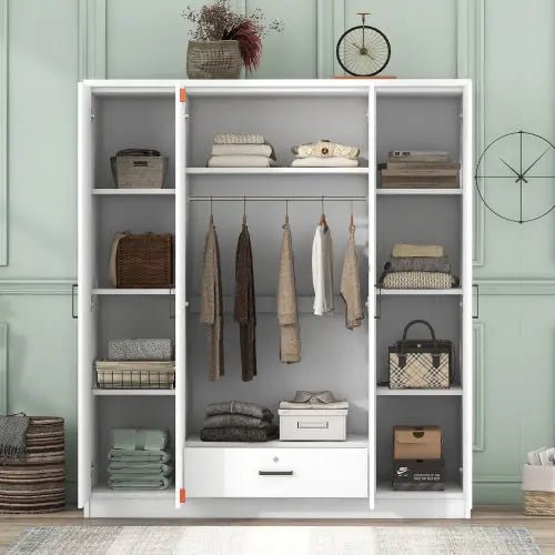 Bellemave® 4 - Door Wardrobe with 1 Drawer - Bellemave