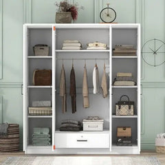 Bellemave® 4 - Door Wardrobe with 1 Drawer - Bellemave