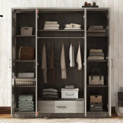 Bellemave® 4 - Door Wardrobe with 1 Drawer - Bellemave