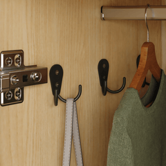 Bellemave® 4 Doors Wardrobe Closet with Mirror, LED Wardrobe with Doors and 2 Drawers, Wooden Wardrobe Storage Cabinet with Hanging Rod, Adjustable Shelves, Natural - Bellemave