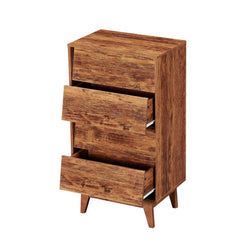 Bellemave® 4 Drawer Double Dresser Features Vintage - style and Bevel Design - Bellemave