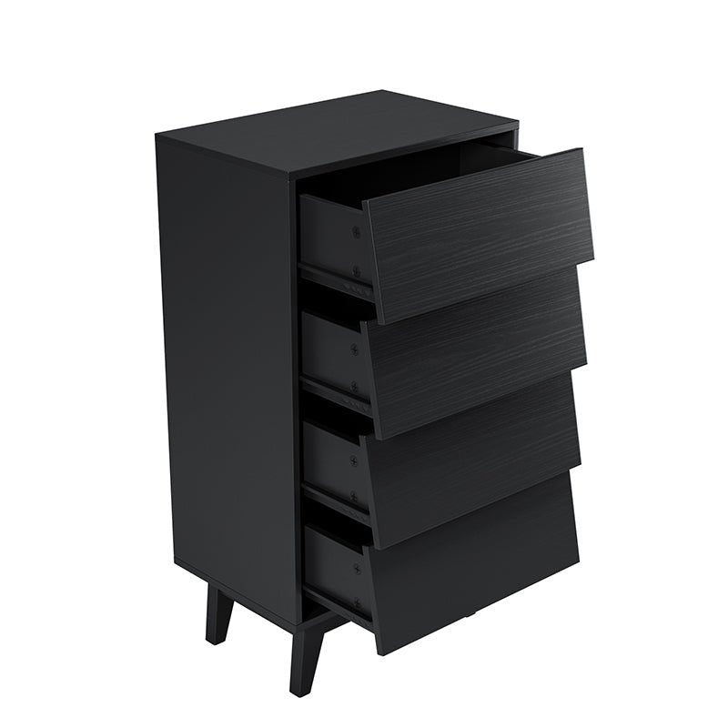 Bellemave® 4 Drawer Double Dresser Features Vintage - style and Bevel Design - Bellemave