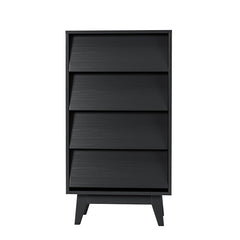 Bellemave® 4 Drawer Double Dresser Features Vintage - style and Bevel Design - Bellemave