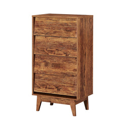 Bellemave® 4 Drawer Double Dresser Features Vintage - style and Bevel Design - Bellemave
