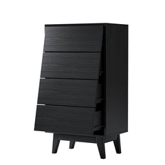 Bellemave® 4 Drawer Double Dresser Features Vintage - style and Bevel Design - Bellemave
