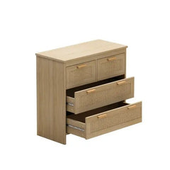 Bellemave® 4 Drawers Rattan Cabinet - Bellemave