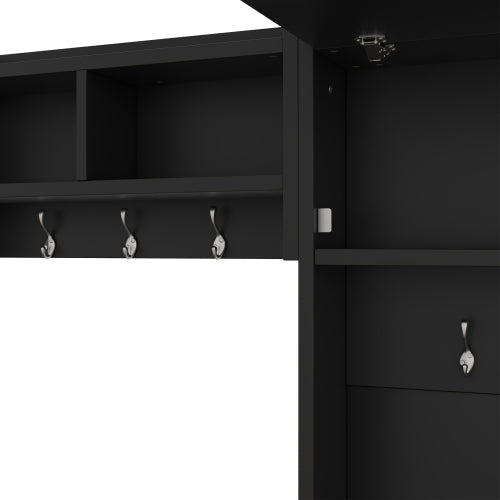 Bellemave® 4 - in - 1 Detachable Hall Tree with Storage and 7 Hooks, Storage Drawers and Cabinet - Bellemave