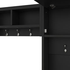 Bellemave® 4 - in - 1 Detachable Hall Tree with Storage and 7 Hooks, Storage Drawers and Cabinet - Bellemave