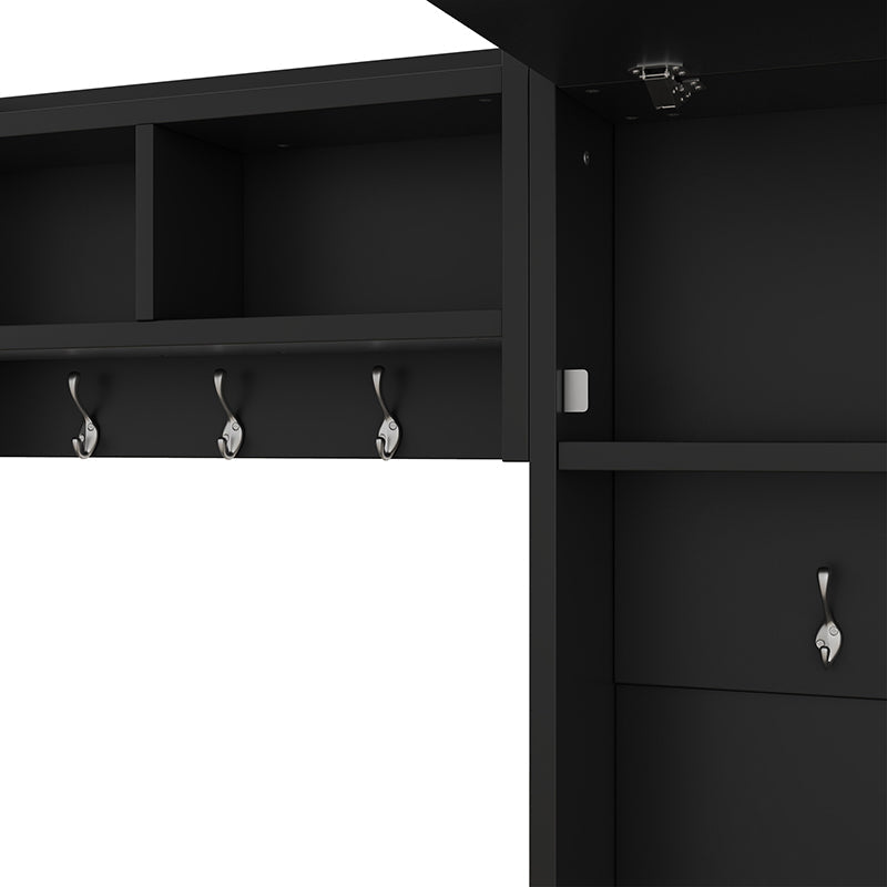 Bellemave® 4 - in - 1 Detachable Hall Tree with Storage and 7 Hooks,Storage Drawers and Cabinet - Bellemave