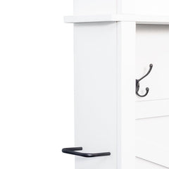 Bellemave® 4 - in - 1 Hall Tree with 6 Hooks, Adjustable Shelves and 16 Open Compartments - Bellemave