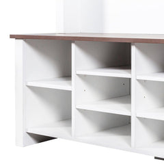 Bellemave® 4 - in - 1 Hall Tree with 6 Hooks, Adjustable Shelves and 16 Open Compartments - Bellemave