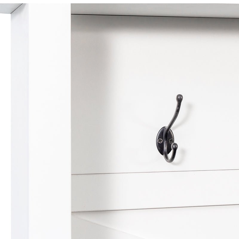 Bellemave® 4 - in - 1 Hall Tree with 6 Hooks, Adjustable Shelves and 16 Open Compartments - Bellemave