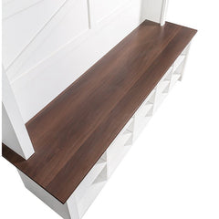 Bellemave® 4 - in - 1 Hall Tree with 6 Hooks, Adjustable Shelves and 16 Open Compartments - Bellemave