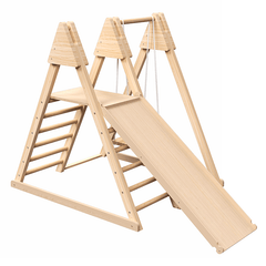 Bellemave® 4 - in - 1 Jungle Gym Playset with Baby Swing, Slide, Ladder, and Climbing Wall - Bellemave