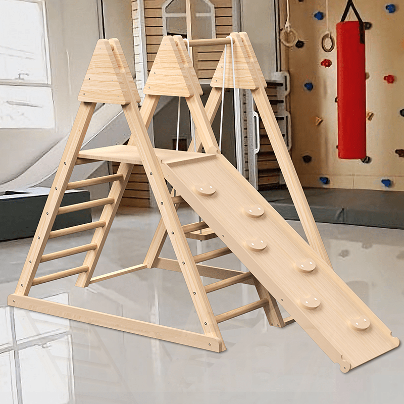 Bellemave® 4 - in - 1 Jungle Gym Playset with Baby Swing, Slide, Ladder, and Climbing Wall - Bellemave