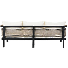 Bellemave® 4 Pieces Outdoor Sectional Sofa Set with Cushions and a Coffee Table - Bellemave