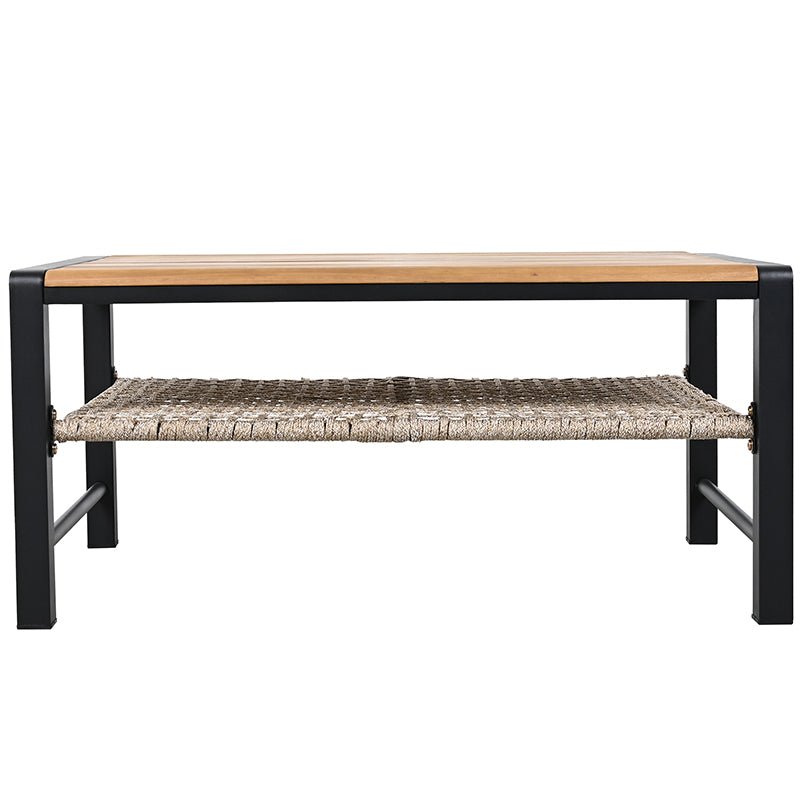 Bellemave® 4 Pieces Outdoor Sectional Sofa Set with Cushions and a Coffee Table - Bellemave