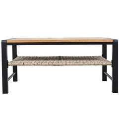 Bellemave® 4 Pieces Outdoor Sectional Sofa Set with Cushions and a Coffee Table - Bellemave