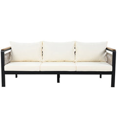 Bellemave® 4 Pieces Outdoor Sectional Sofa Set with Cushions and a Coffee Table - Bellemave