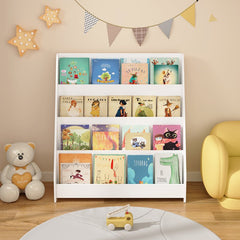 Bellemave® 4 - Tier Kids Bookshelf, Toddler Book Display Shelves - Bellemave