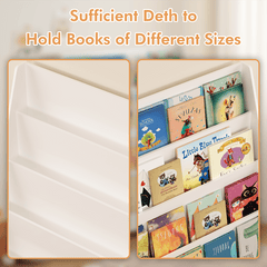 Bellemave® 4 - Tier Kids Bookshelf, Toddler Book Display Shelves - Bellemave