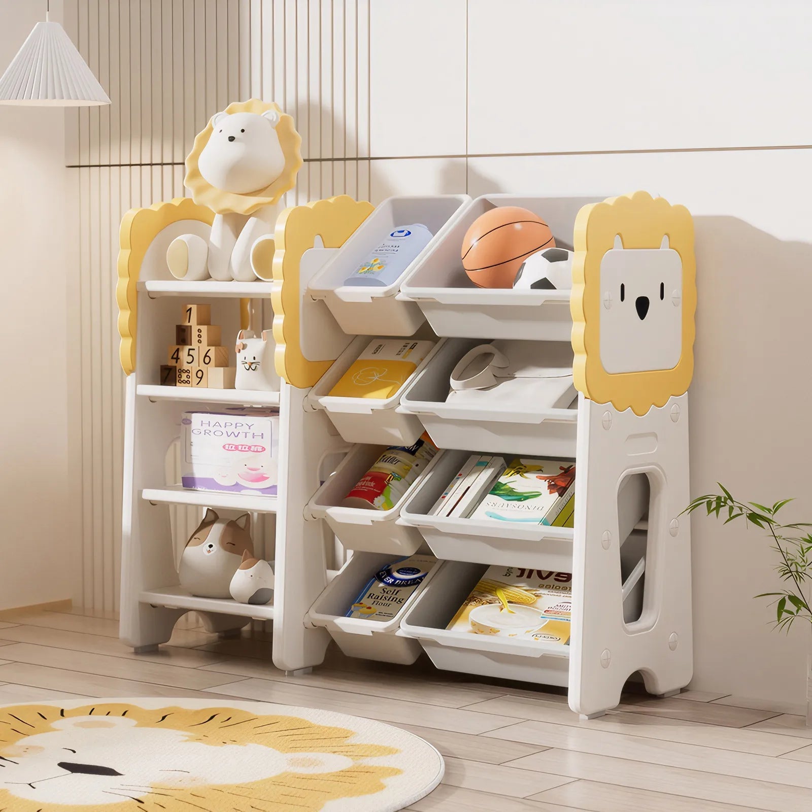 Bellemave® 4 - Tier Toy Organizers with 8 Removable Storage Bins - Bellemave