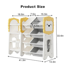 Bellemave® 4 - Tier Toy Organizers with 8 Removable Storage Bins - Bellemave