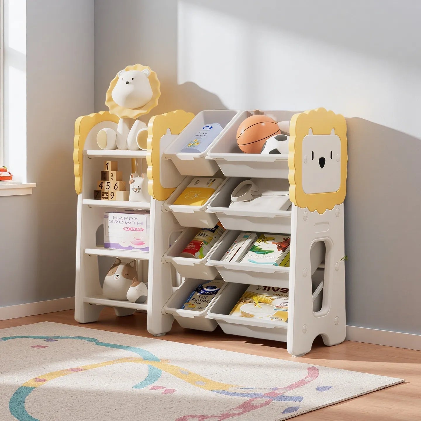 Bellemave® 4 - Tier Toy Organizers with 8 Removable Storage Bins - Bellemave