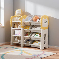 Bellemave® 4 - Tier Toy Organizers with 8 Removable Storage Bins - Bellemave