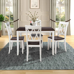 Bellemave® 45.6" 5 - Piece Dining Table Set Home Kitchen Table and Chairs Wood Dining Set - Bellemave