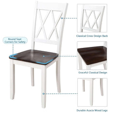 Bellemave® 45.6" 5 - Piece Dining Table Set Home Kitchen Table and Chairs Wood Dining Set - Bellemave